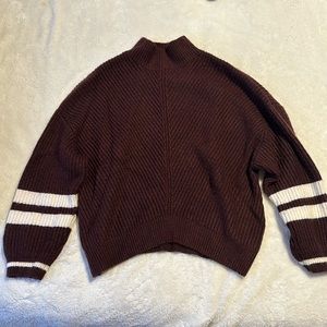 Varsity style sweater